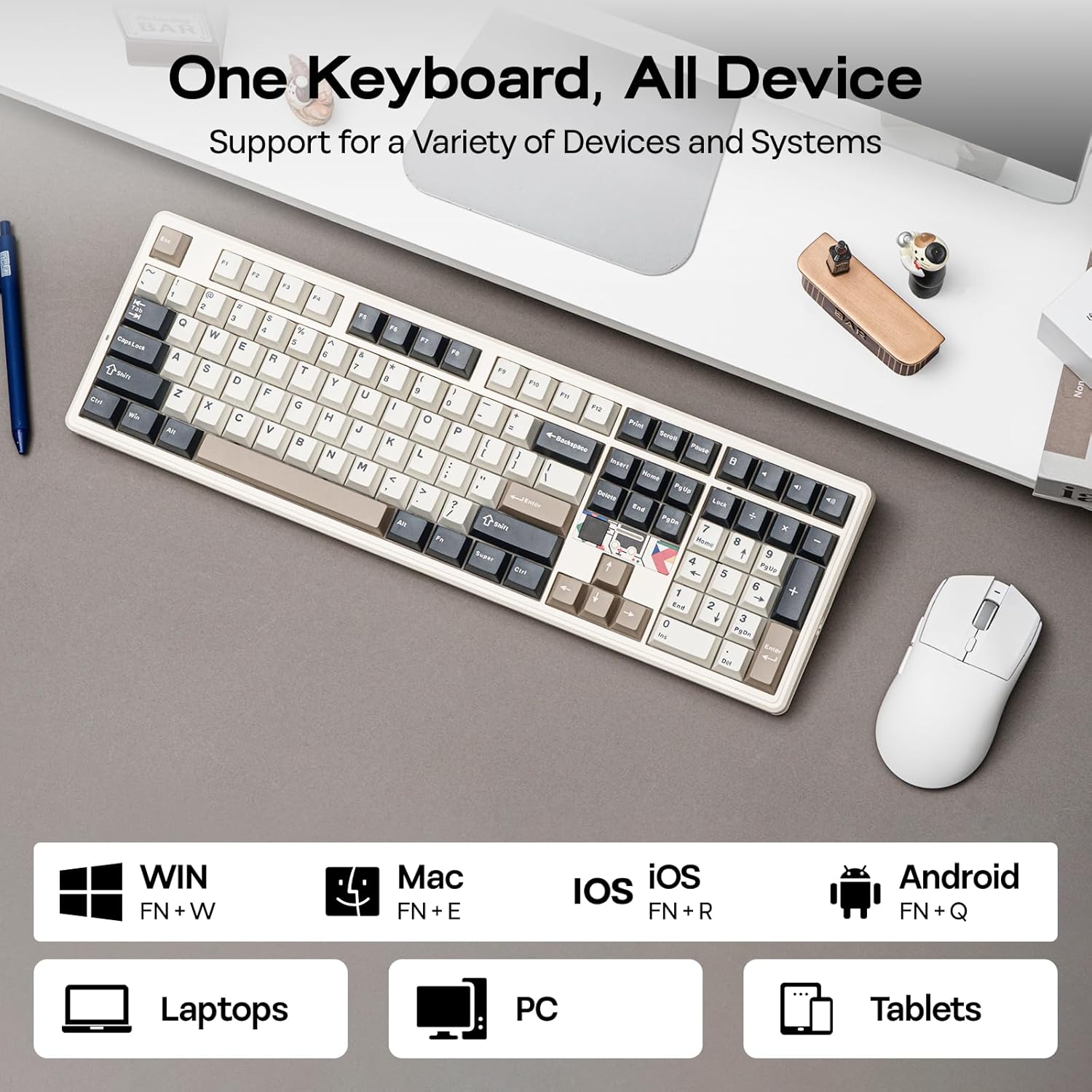 Tastiera da gaming wireless Au - Gaming Keyboard Hot Swappable recensione e prezzo